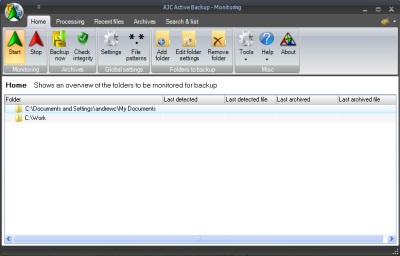 AJC Active Backup screenshot