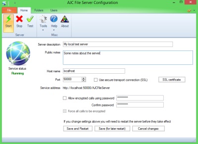 AJC File Server screenshot