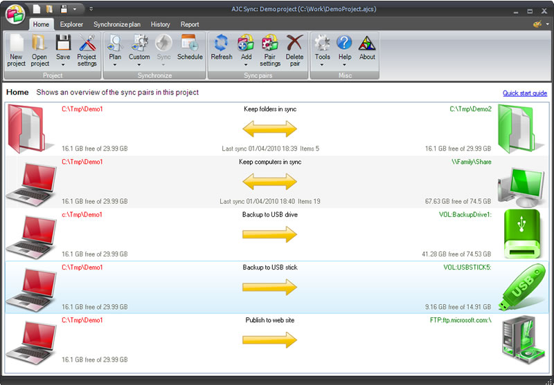 AJC Sync Portable screenshot