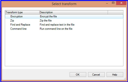 Transform select encrypt